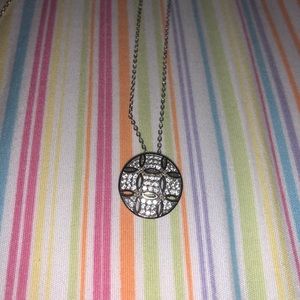 Diamond circle necklace